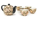 Etched Bouquet Tea Set